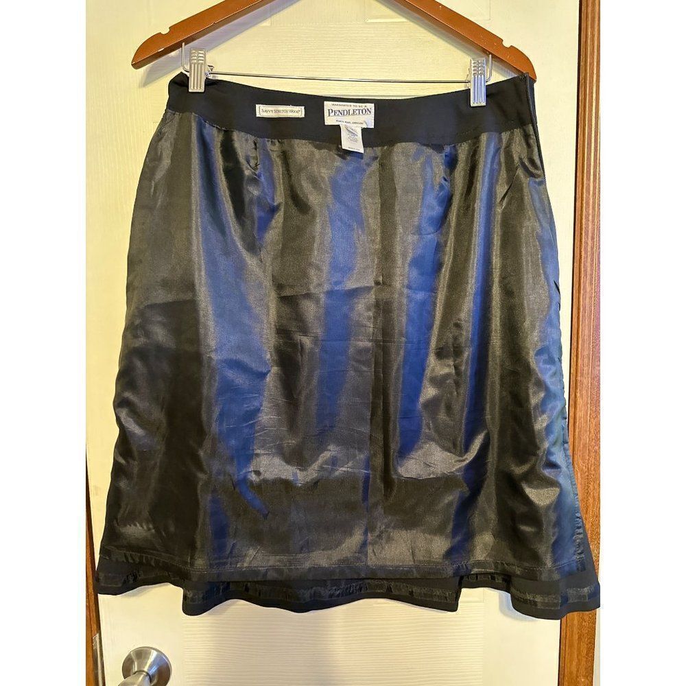 Pendleton Savvy Stretch Fully Lined Wool Skirt Si… - image 3